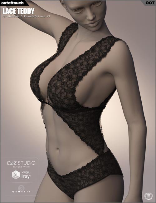 Lace Teddy for Genesis 3 Female(s)