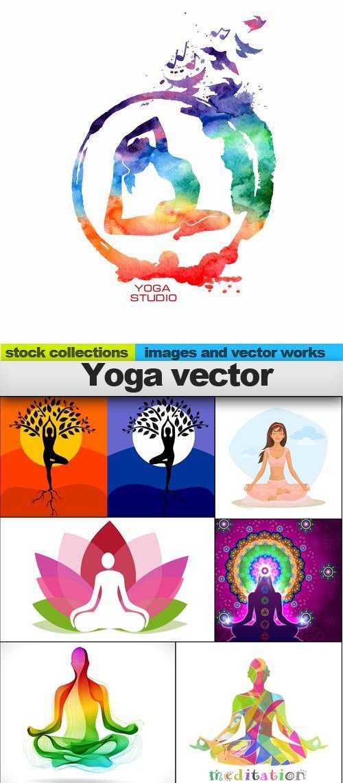 Yoga vector, 10 x EPS
