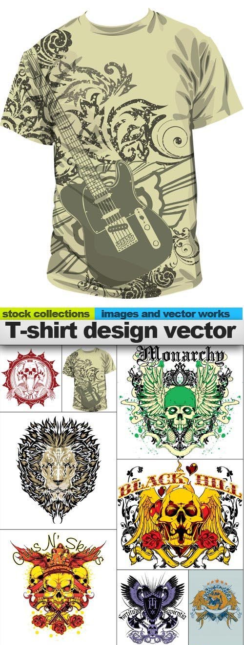 T-shirt design vector, 15 xEPS