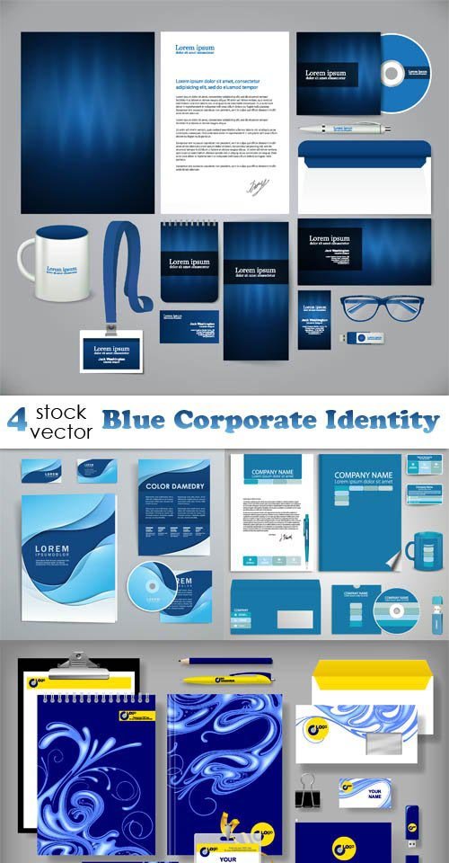 Vectors - Blue Corporate Identity