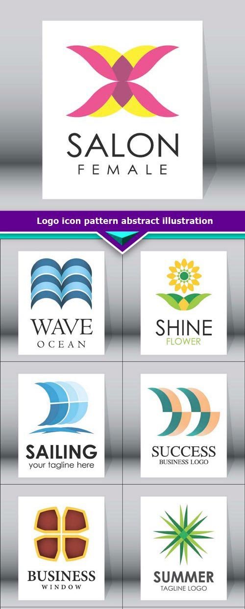 Logo icon pattern abstract illustration 10x EPS