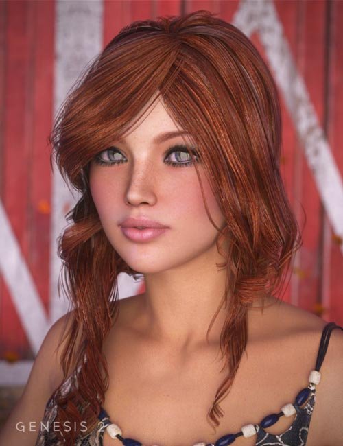 Suzan Hair for Genesis and Genesis 2 Female(s)
