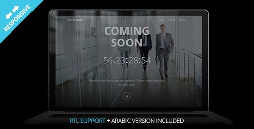CodeGrape - Coming Soon - HTML Responsive Single Page Template - Bi-lingual RTL Support