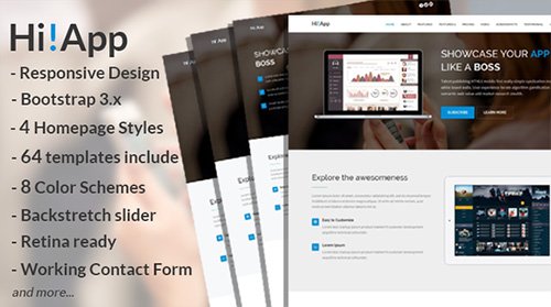 CreativeMarket - HiApp | HTML5 template