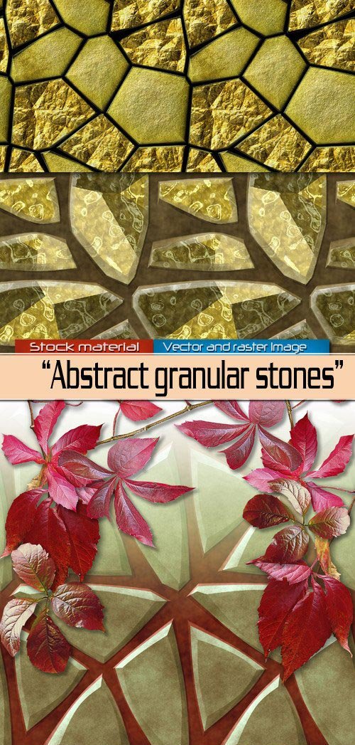 Abstract backgrounds with granular stones