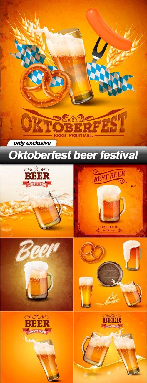 Oktoberfest beer festival - 10 EPS