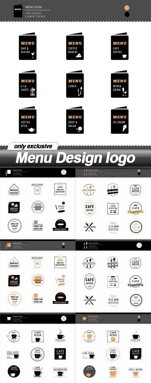 Menu Design logo - 12 EPS