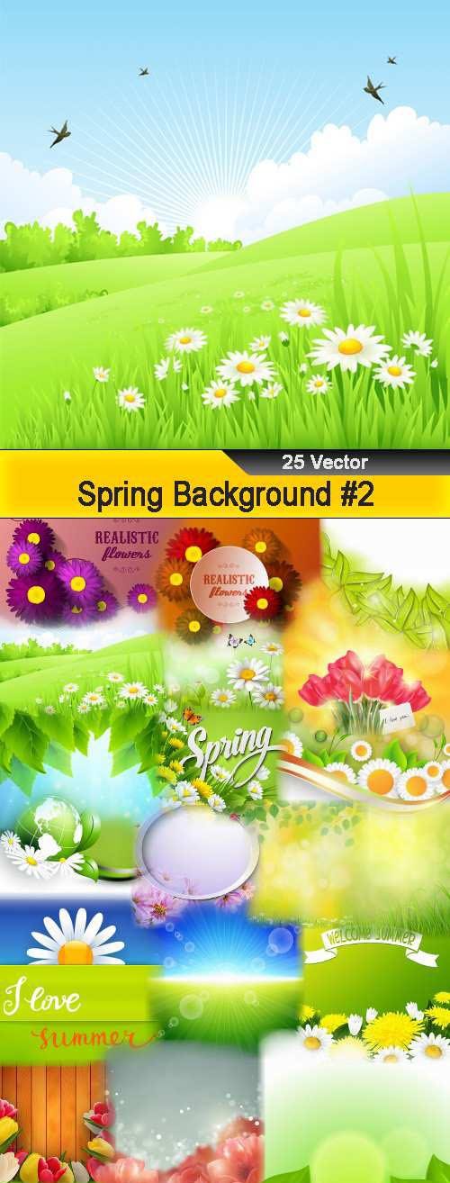 Spring Background #2 - 25 Vector