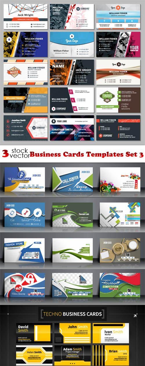 Vectors - Business Cards Templates Set 3