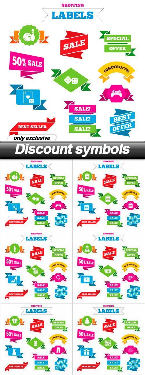 Discount symbols - 12 EPS