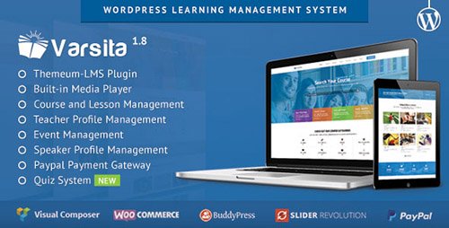 ThemeForest - Varsita v1.8 - WordPress Learning Management System