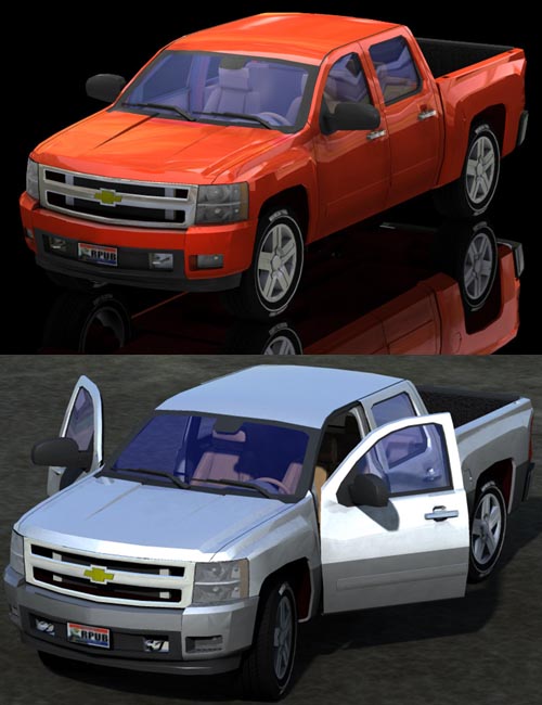 Silverado Truck 2007 (Poser, Vue, 3ds, Lwo & Obj)