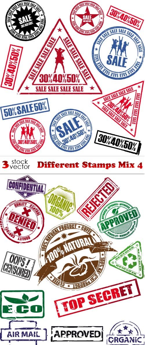 Vectors - Different Stamps Mix 4 