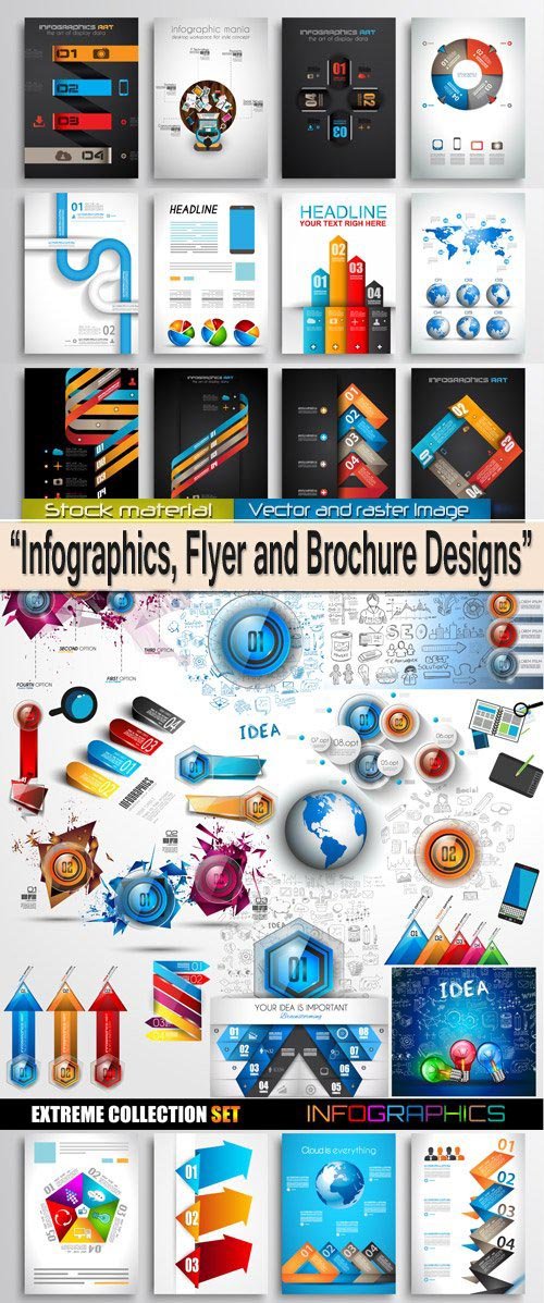 Infographics, Flyer and Brochure Designs