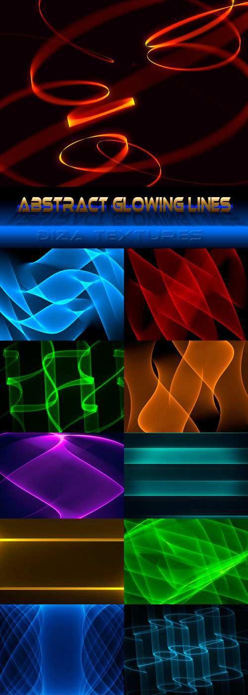 Abstract glowing lines textures