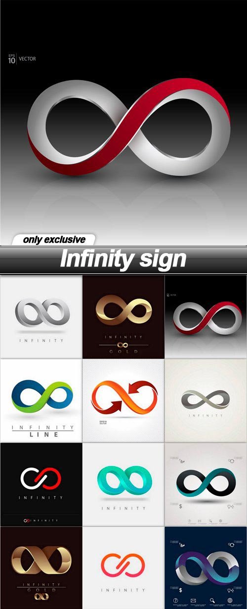 Infinity sign - 15 EPS