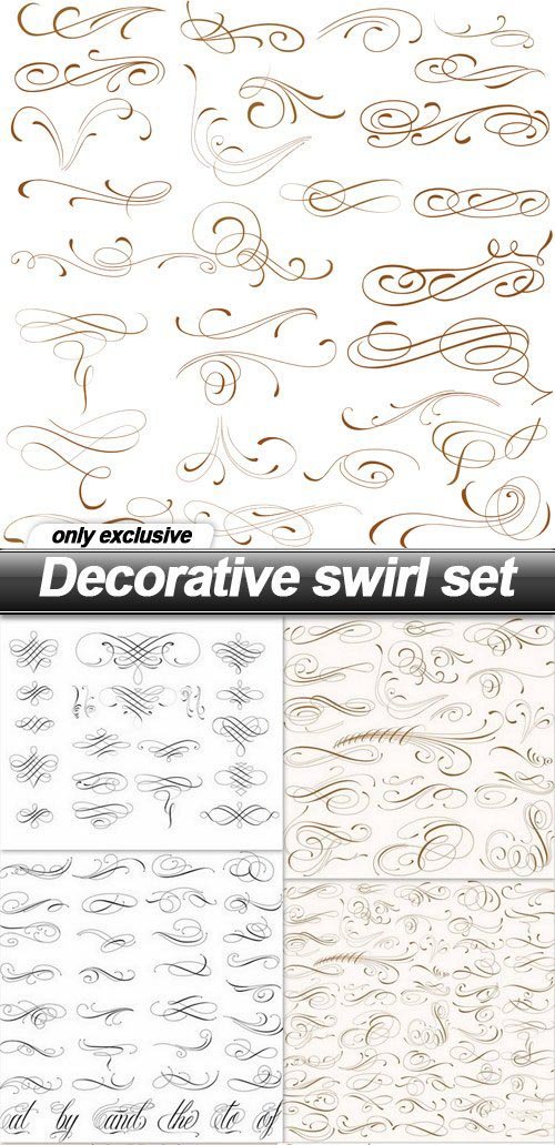 Decorative swirl set - 10 EPS