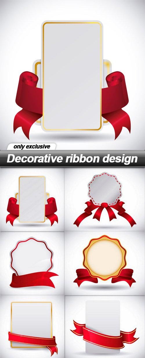 Decorative ribbon design - 10 EPS