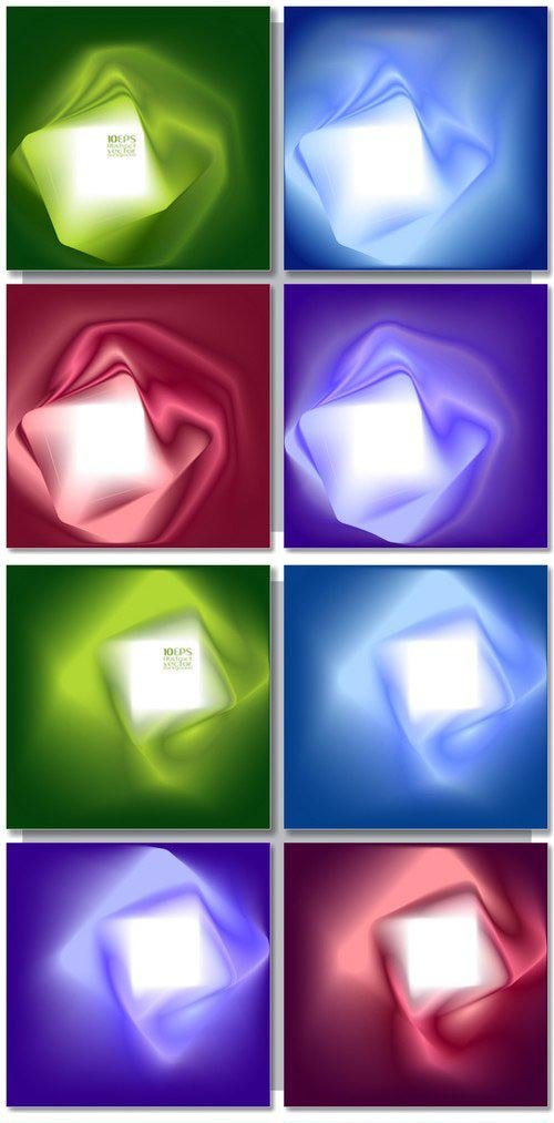 Stock Vectors - Set of abstract colorful square backgrounds. Vector design