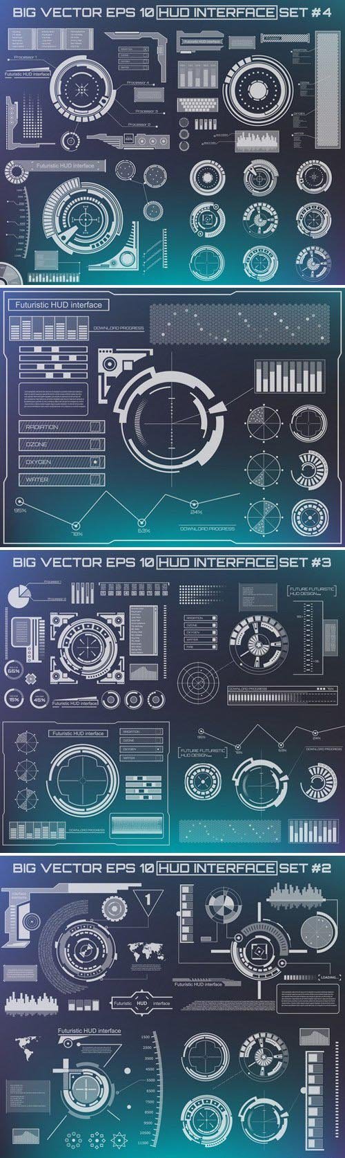 Stock Vectors - Abstract future, concept vector futuristic blue virtual graphic touch user interface HUD