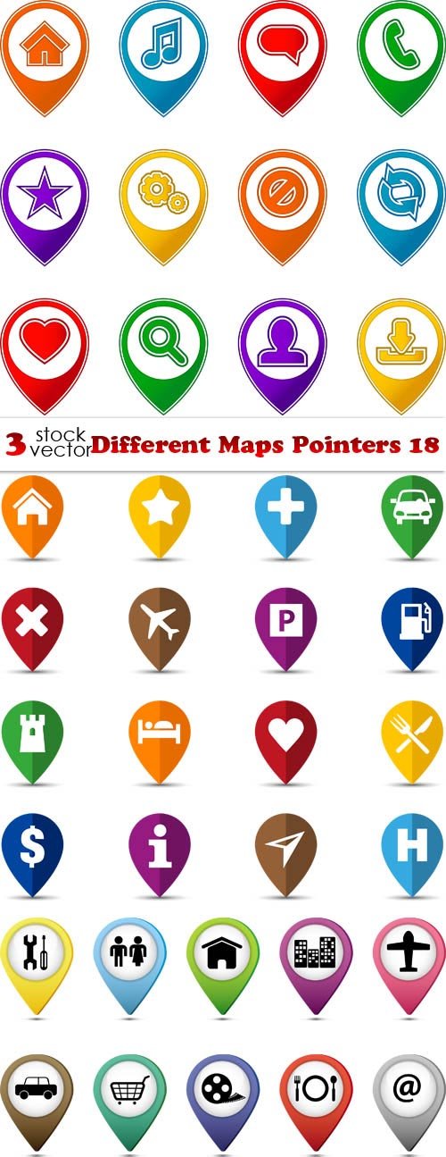 Vectors - Different Maps Pointers 18