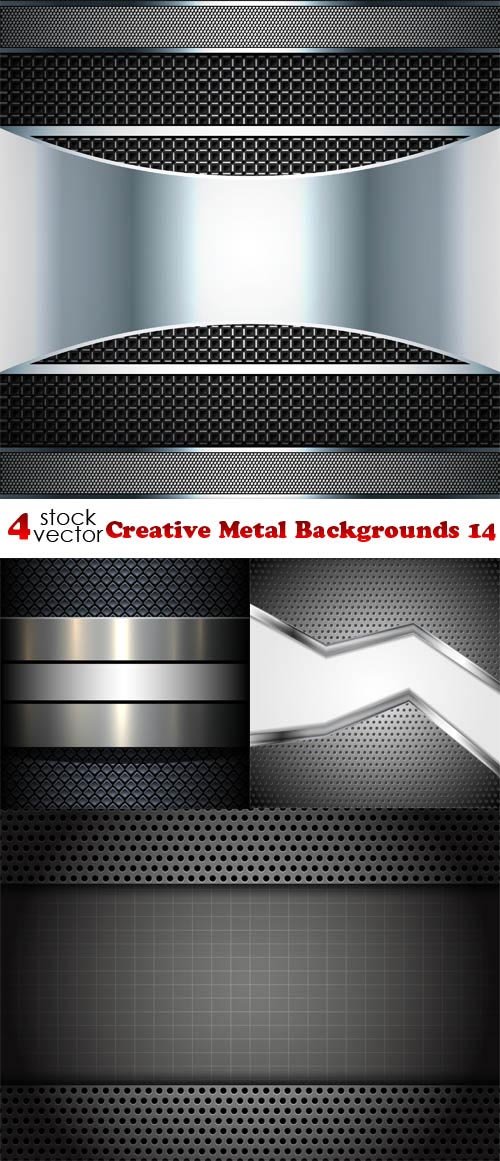 Vectors - Creative Metal Backgrounds 14 