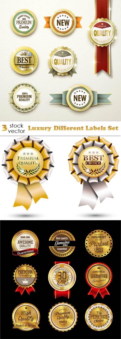 Vectors - Luxury Different Labels Set