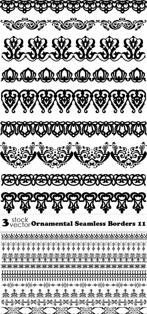 Vectors - Ornamental Seamless Borders 11