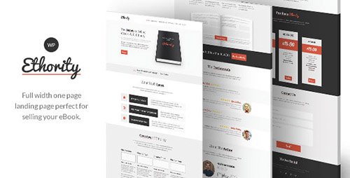 ThemeForest - Ethority v1.2.2 - One Page eBook Landing