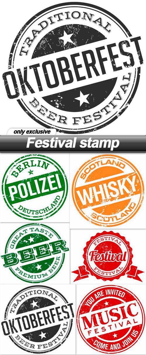 Festival stamp - 10 EPS