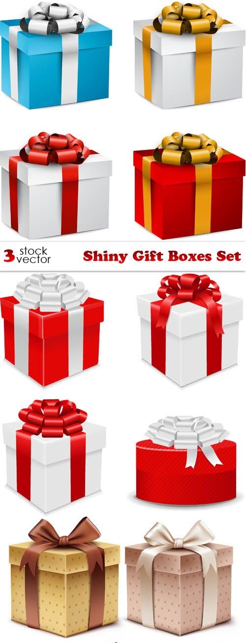 Vectors - Shiny Gift Boxes Set