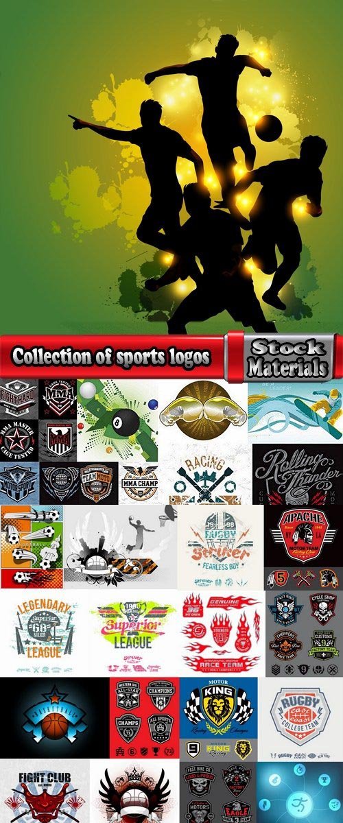 Collection of sports logos 25 Eps