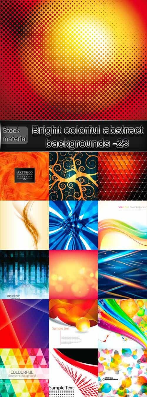 Bright colorful abstract backgrounds vector -23