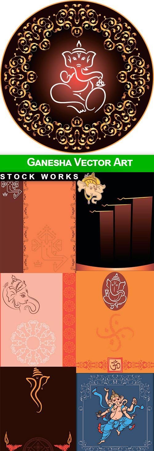 Ganesha Vector Art - 15 EPS