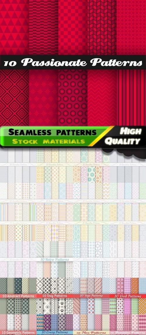 Abstract Seamless patterns set #3 - 25 Eps