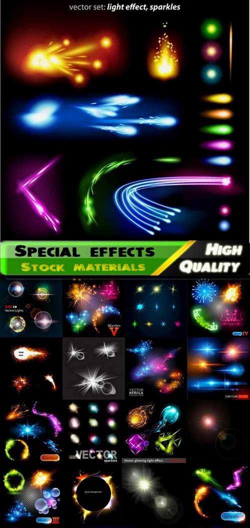 Special effects and glowing light effects - 25 Eps