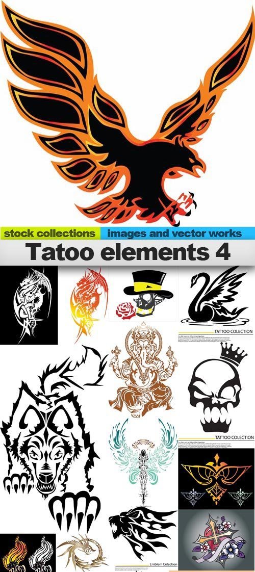 Tatoo elements 4,25 x EPS