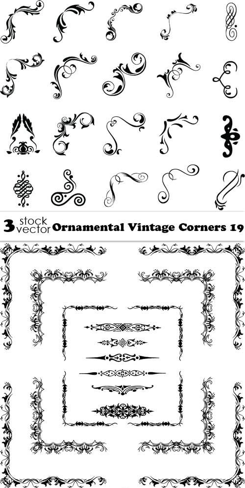 Vectors - Ornamental Vintage Corners 19