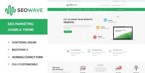 ThemeForest - SeoWave v1.0 - One-Stop Digital Marketing Joomla 3.4.3 Template