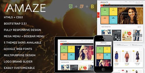 ThemeForest - Amaze v1.0 - Responsive Ecommerce HTML5 Template