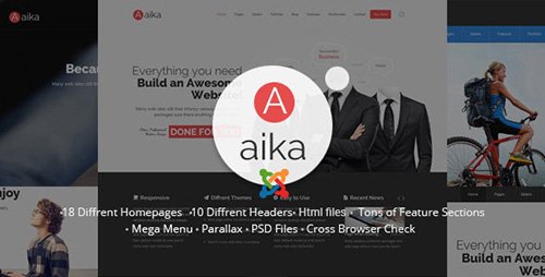 ThemeForest - Aaika v1.0 - Responsive Multipurpose Joomla Template