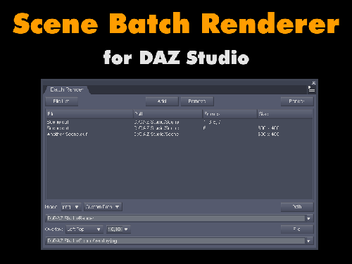 Batch Renderer for DAZ Studio