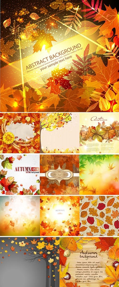 Stock Autumn background vector