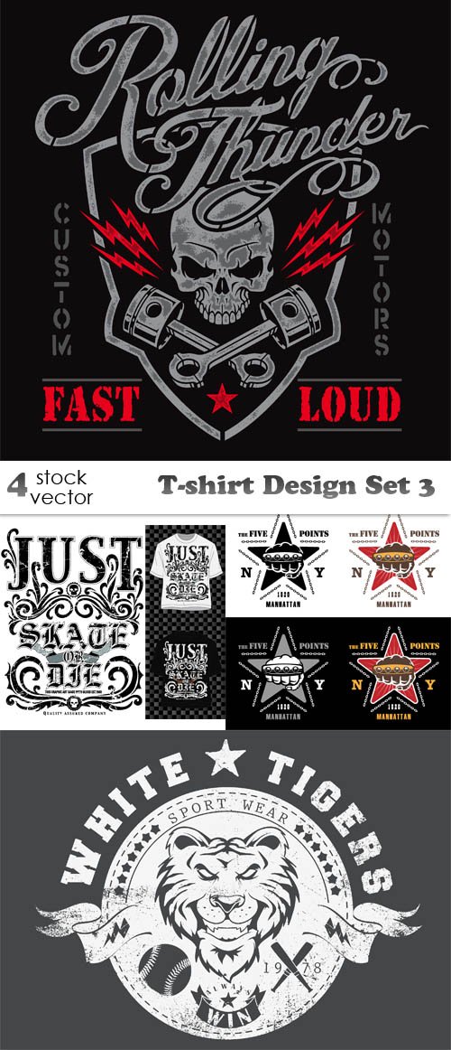 Vectors - T-shirt Design Set 3