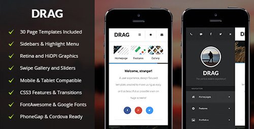 ThemeForest - Drag v1.0 - Mobile & Tablet Responsive Template