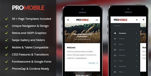 ThemeForest - ProMobile v1.0 - Mobile & Tablet Responsive Template
