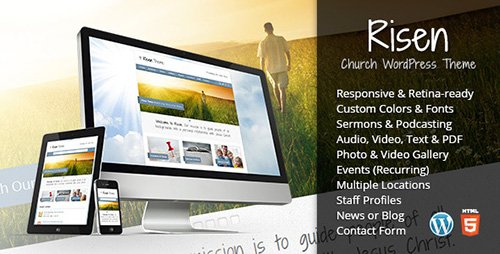 ThemeForest - Risen v2.1.3 - Church WordPress Theme (Responsive)