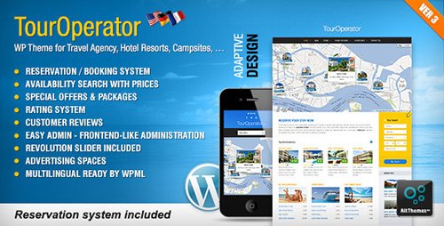 ThemeForest - Tour Operator v3.15 - WP theme with Reservation System