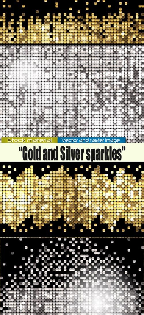 Gold and silver spangles