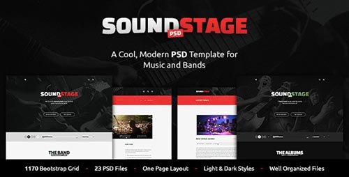 ThemeForest - SoundStage v1.0.1 - A Rockin' PSD Music Template - 12130353